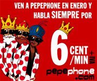 pepephone se viste de reyes magos para celebrar las tarifas de enero 2009