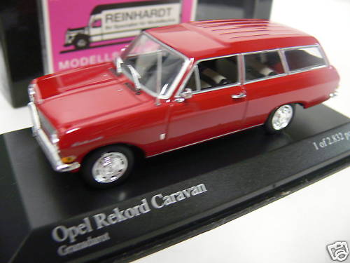 toy 1 43 Minichamps Opel Rekord A Caravan granadarot EUR 3495