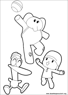 Desenhos para Colorir do Pocoyo e Imprimir