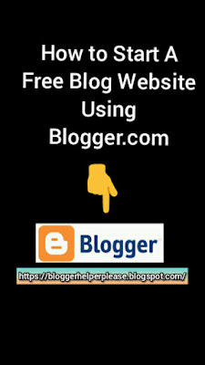 How to start a free website using blogger