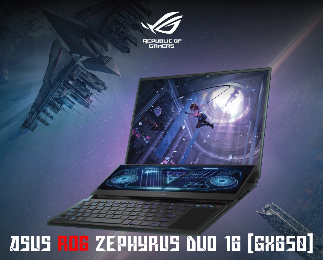 Asus ROG Zephyrus DUO 16 (GX650) Laptop Gaming Terbaik