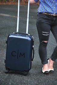 Mark & Graham carry-on spinner, travel, packing tips