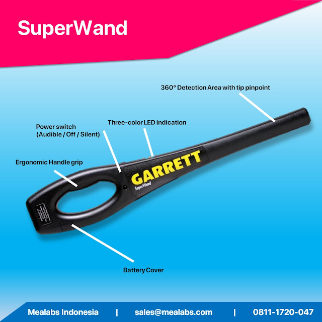 handheld metal detector garret superwand