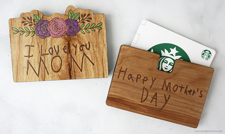 Mother's Day Wooden Gift Card Holder