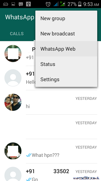 Whatsapp web to use whatsapp on desktop