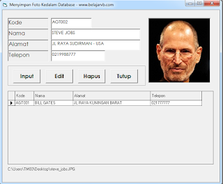 Cara Menyimpan Foto Kedalam Database VB 6.0