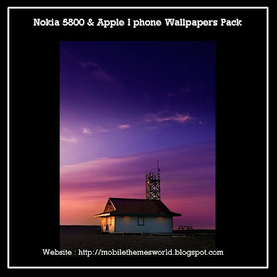 Nokia 5800 and apple iphone wallpaper pack