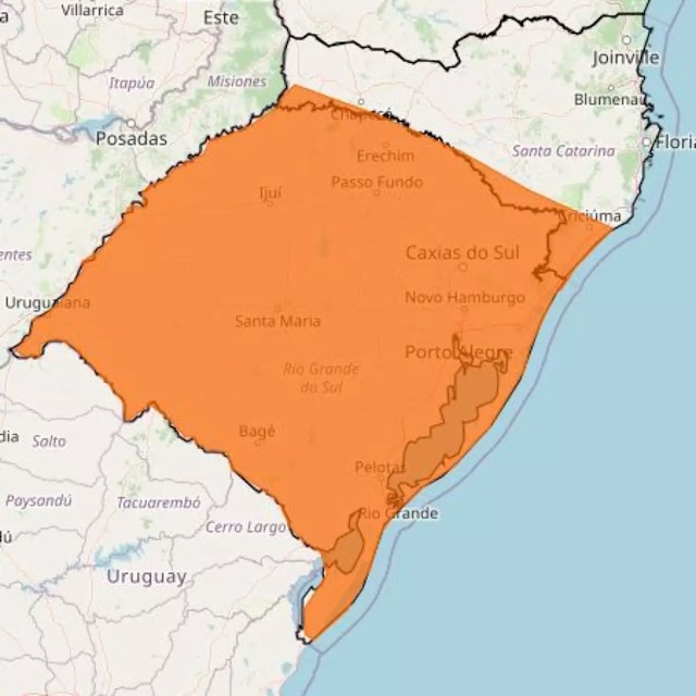 Inmet publica novos alertas de tempestade e vendaval para mais de 10 regiões gaúchas | Brazil News Informa