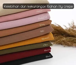 Kelebihan dan Kekurangan Bahan Ity Crepe