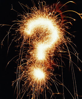 sparkler question mark