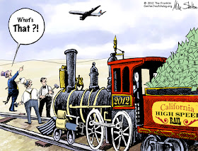 Image result for California high-Speed Rail Fiasco cartoon