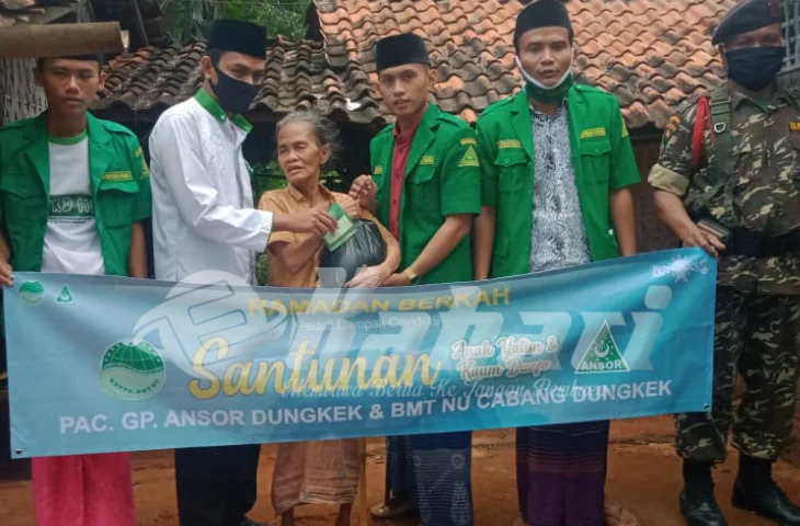 Santuni Anak Yatim dan Duafa, GP Ansor Dungkek Turba ke Kampung-Kampung