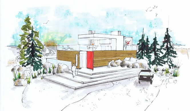 modern beach house rendered june 09