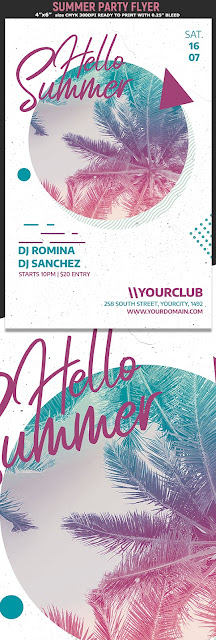  Summer Party Flyer Template