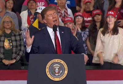 President Donald J. Trump address a #MAGA rally in El Paso, Texas