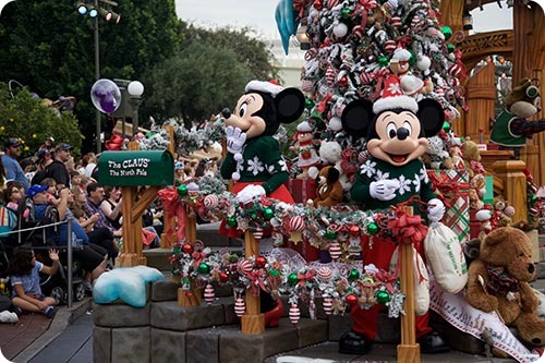 disneyland at christmas