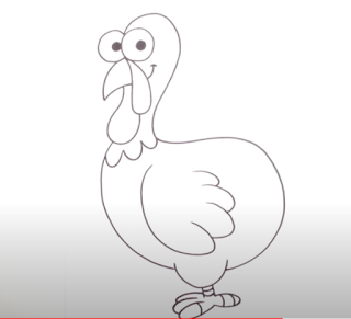 turkey easy simple drawing