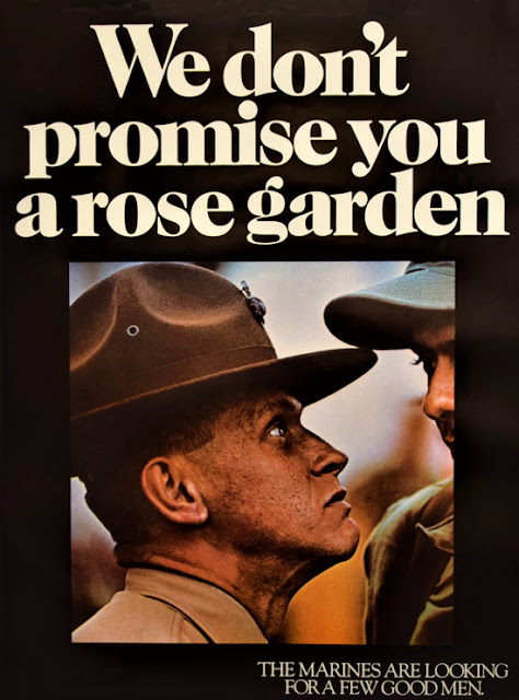 U.S. Marines Poster: We don't promise you a rose garden