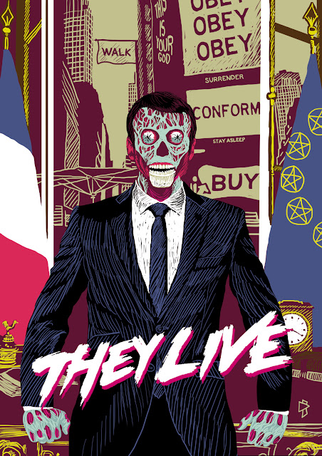 emmanue macron portrait officiel they live john carpenter gwen tomahawk