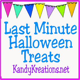 There's not much time left so enjoy these last minute Halloween treats that are perfect for your Halloween party or just for hanging out with your family.  These Halloween treats are sure to win over the ghosts and ghouls in your home today.