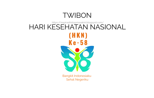 Frame Twibon Hari Kesehatan Nasional (HKN) ke-58 Bangkit Indonesiaku Sehat Negeriku