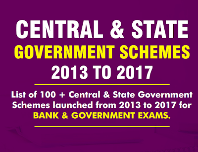 Complete list of Central and State Government Schemes (2013-2017) in PDF