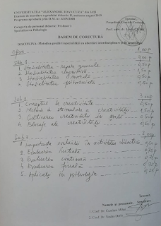 Subiecte grad didactic 2 - psihologie (Iasi 2019)