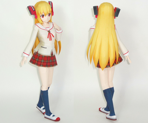 Crimrose School Girl Papercraft