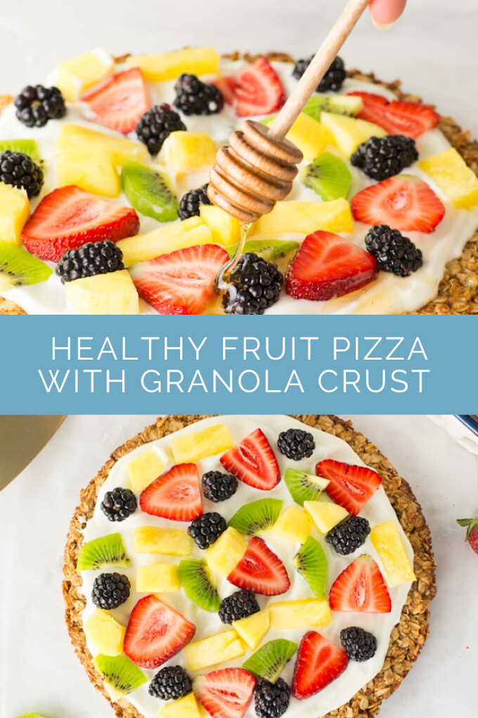 HEALTHY FRUIT PIZZA WITH GRANOLA CRUST RECIPE