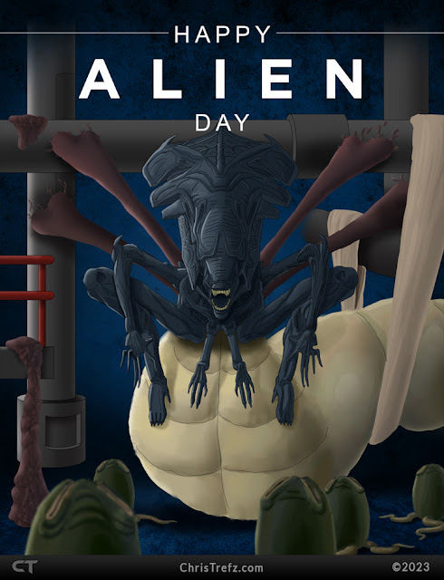 Alien Day art by Chris Trefz