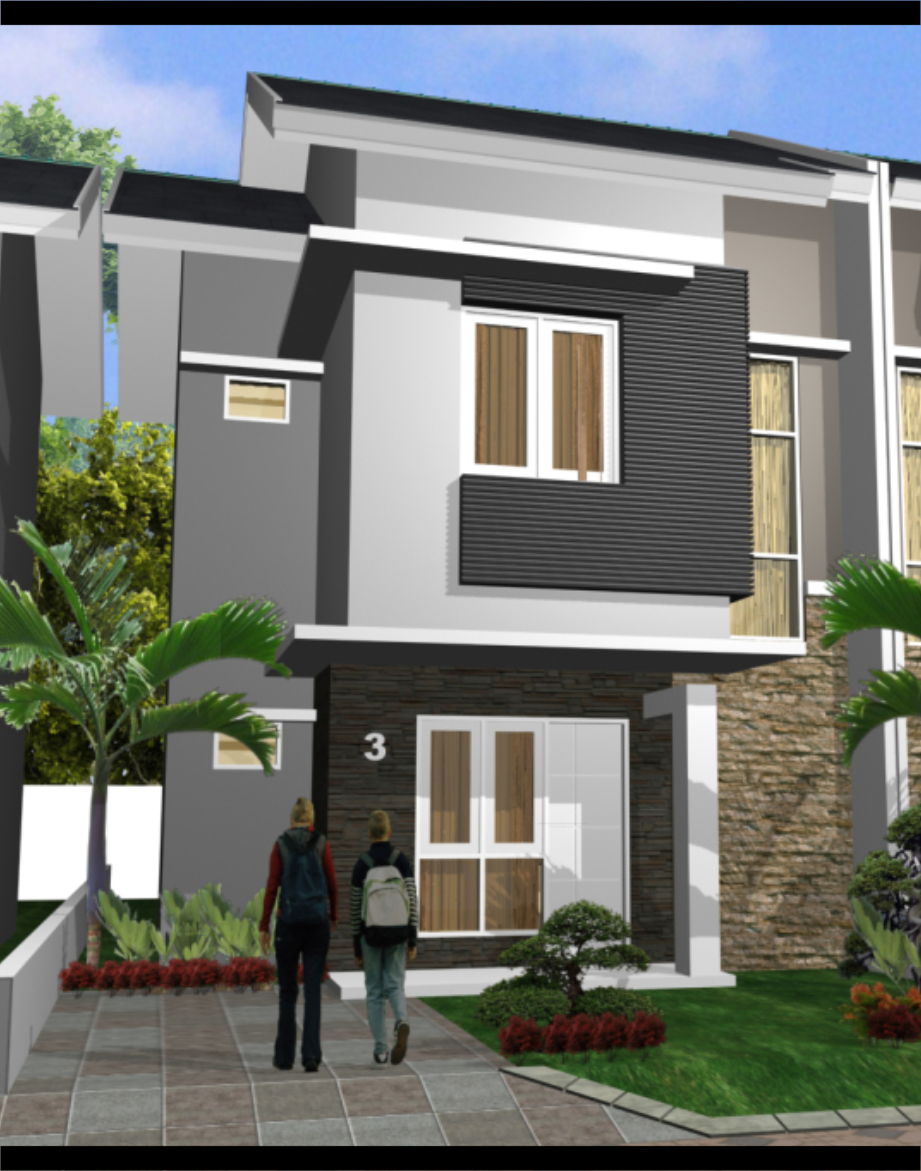 Gambar Desain  Balkon  Minimalis Cantik Rumah 2  Lantai  Denah 