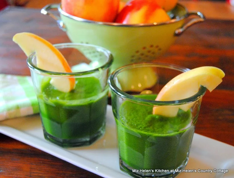 Pickled Tabasco Juice with Spinach and Apple  at Miz Helen's Country Cottage