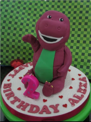Barney Birthday Cake on Amazing Rainbow  Birthday Cake Barney