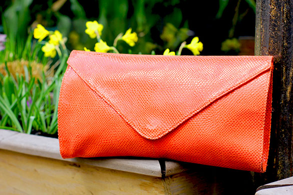 Kookai Coral Envelope Clutch