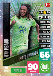 Topps Match Attax Bundesliga 2020-2021 VfL Wolfsburg Set