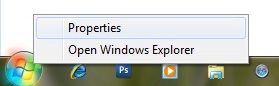 Start Menu Pada Windows 7