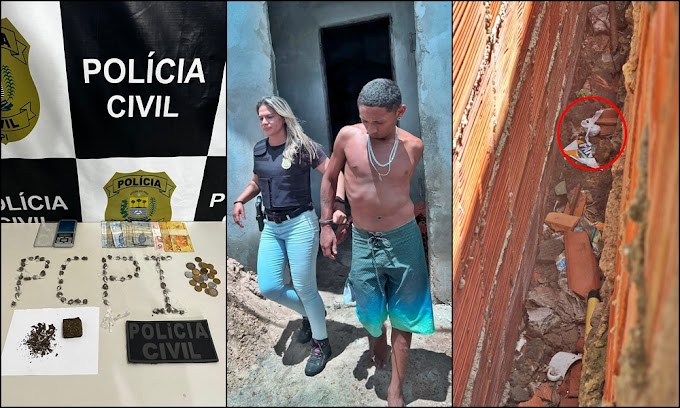 Investigado por tráfico de drogas é capturado pela Polícia Civil em Buriti dos Lopes-PI