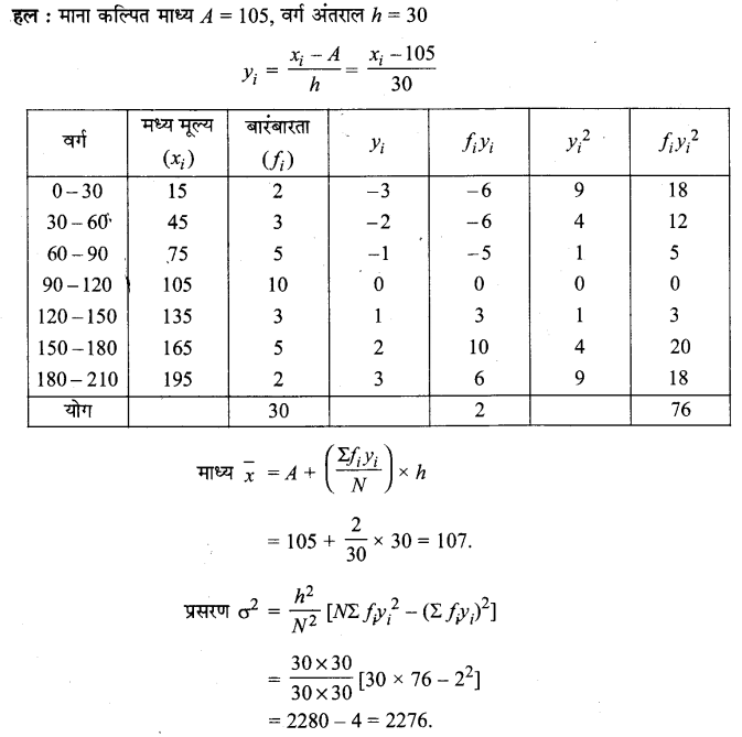 Solutions Class 11 गणित-II Chapter-15 (सांख्यिकी)