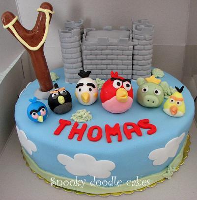 Angry Birds Birthday Cake on Snooky Doodle Cakes  Angry Birds Cakes