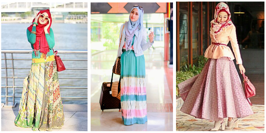 Inspirasi Model Busana  Muslim  dan Hijab Dari Para Artis  