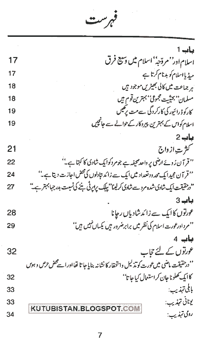 Contents of Haqiqat-e-Islam