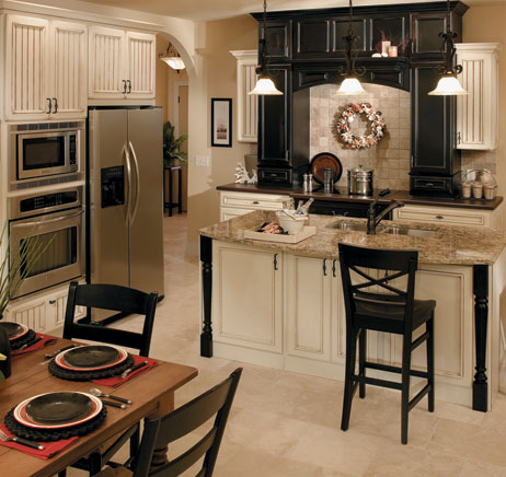 black kitchen cabinets and white appliances on Truelock Equals Truelove  Kitchen Inspiration