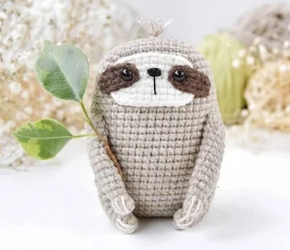 PATRON GRATIS PEREZOSO AMIGURUMI 60176