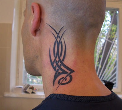 Neck tattoo