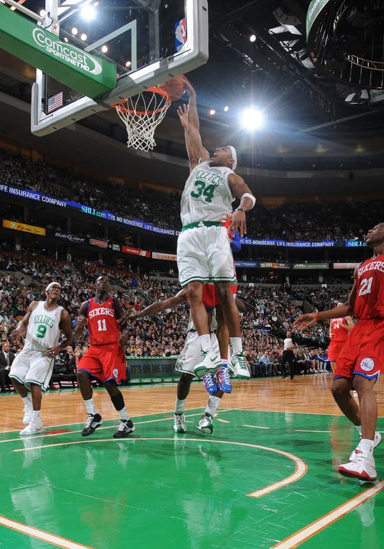 paul pierce dunk. Perkins to Rondo to Pierce for