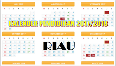 Kalender Pendidikan Riau 2018/2019 Format Excel & Doc