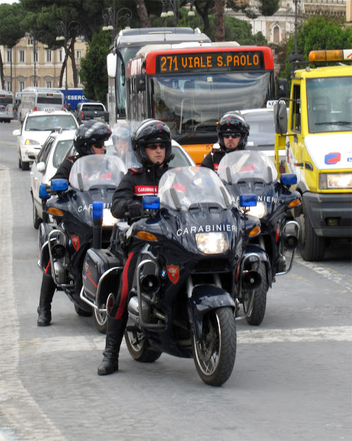 Carabinieri motorcyclists, Via dei Fori Imperiali, Rome