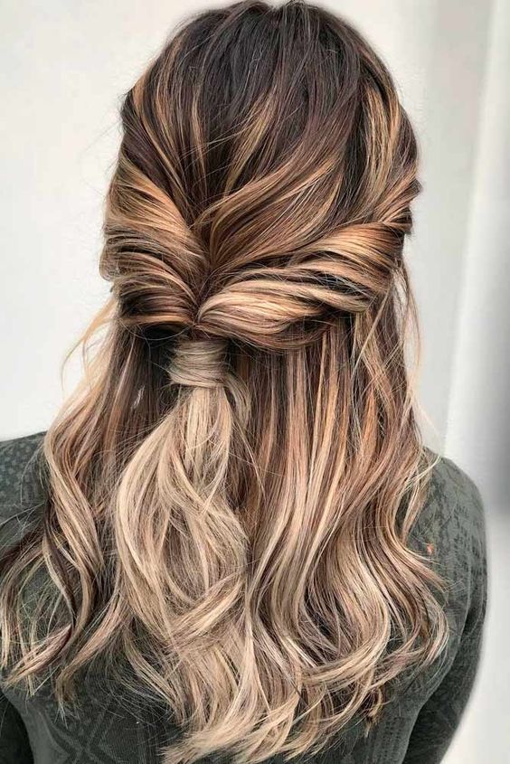 Twisted Hairstyles for Romantic Look