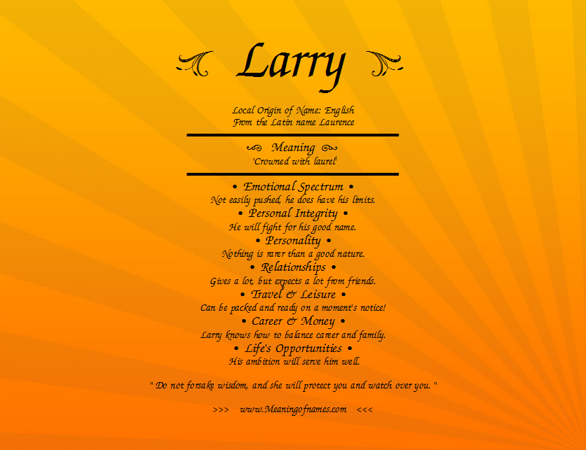 Name Larry - Image Mag