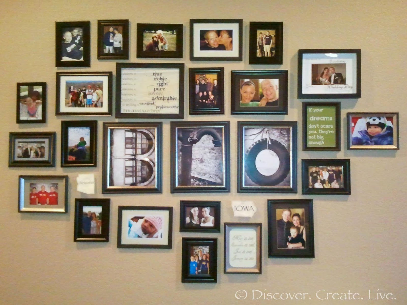 Discover. Create. Live.: Picture Wall Update & IKEA Fail